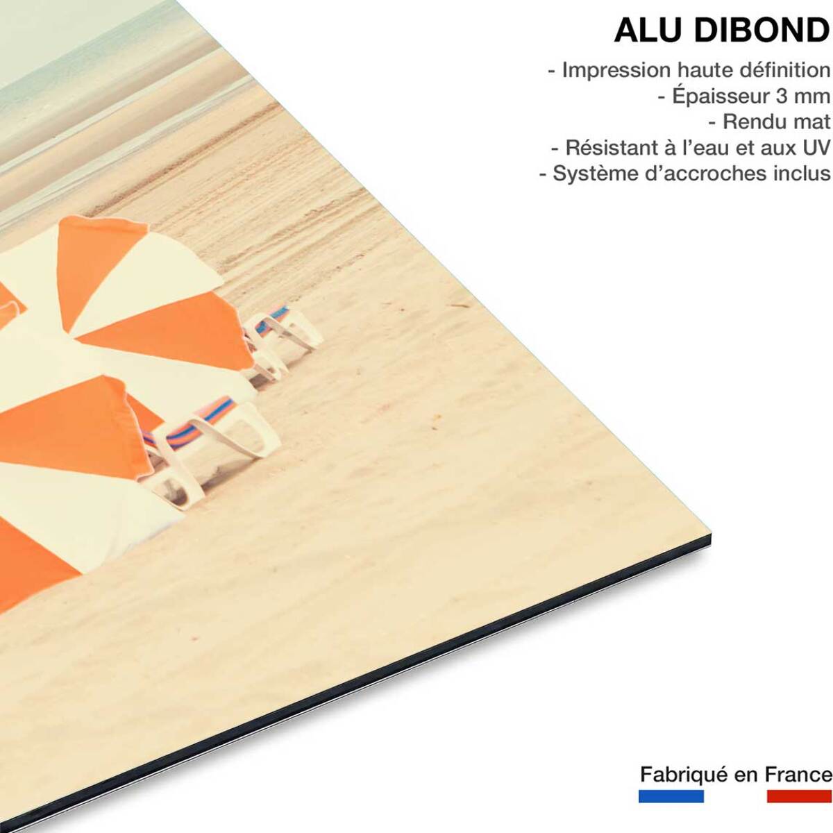 tableau sunny orange Tableau alu Dibond