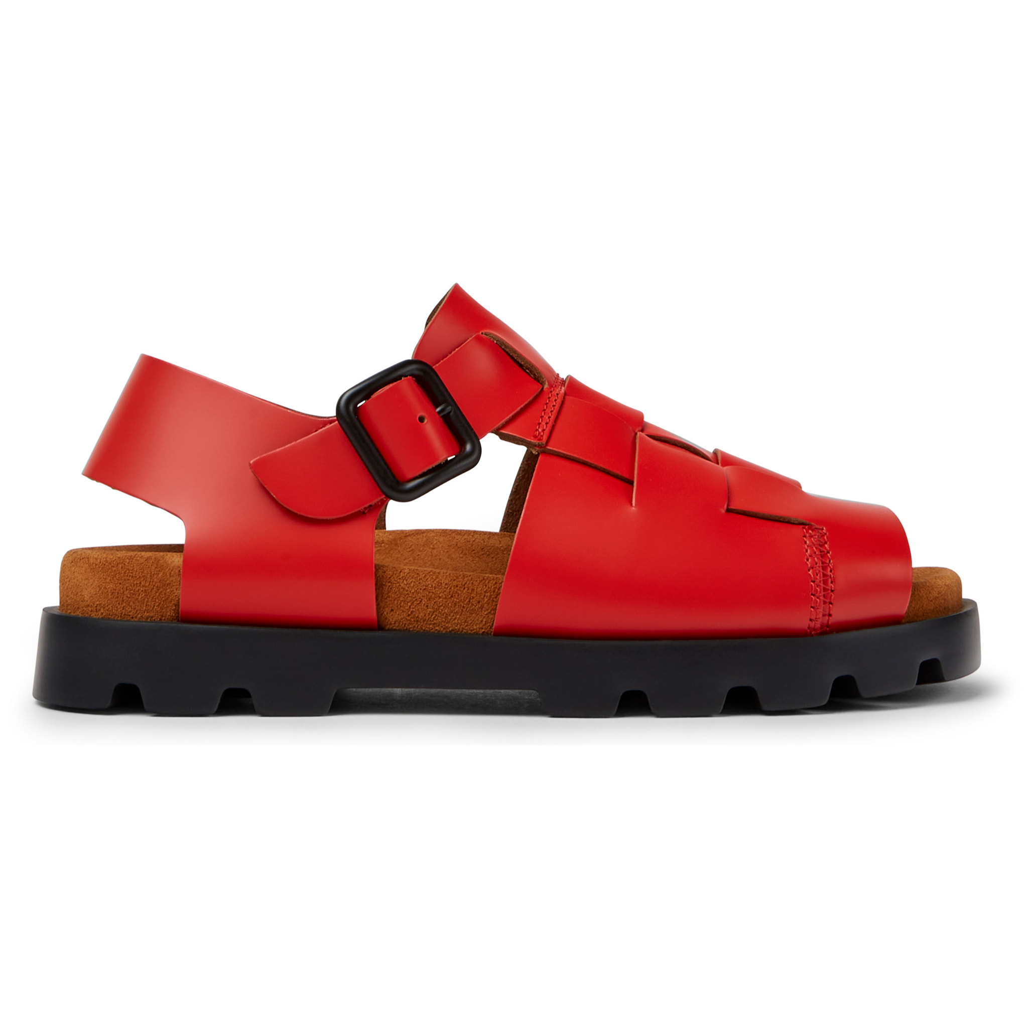 Sandalias - CAMPER Brutus - Rojo - Cuero liso