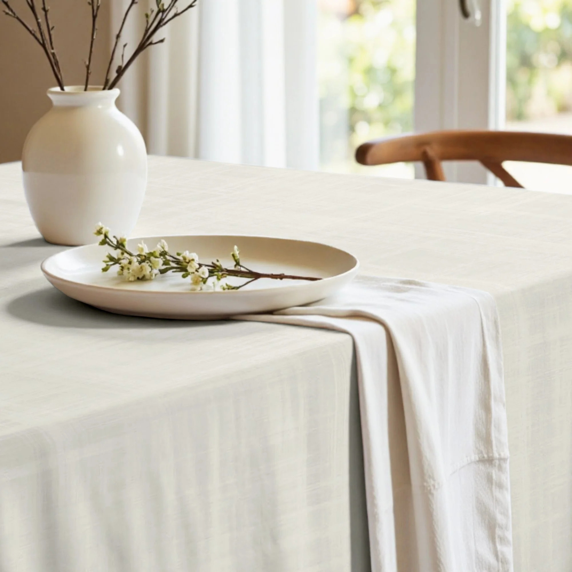 Nappe en résine anti-taches Beige Clair