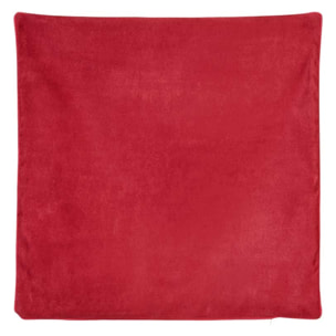 Housse de Coussin  - Effet Satiné - Rouge