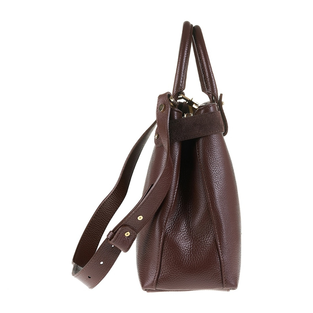 Borsa a mano da donna Made in Italy - Modello Lumina Chic - 100% pelle - 37.0 x 25.0 x 12.0 cm