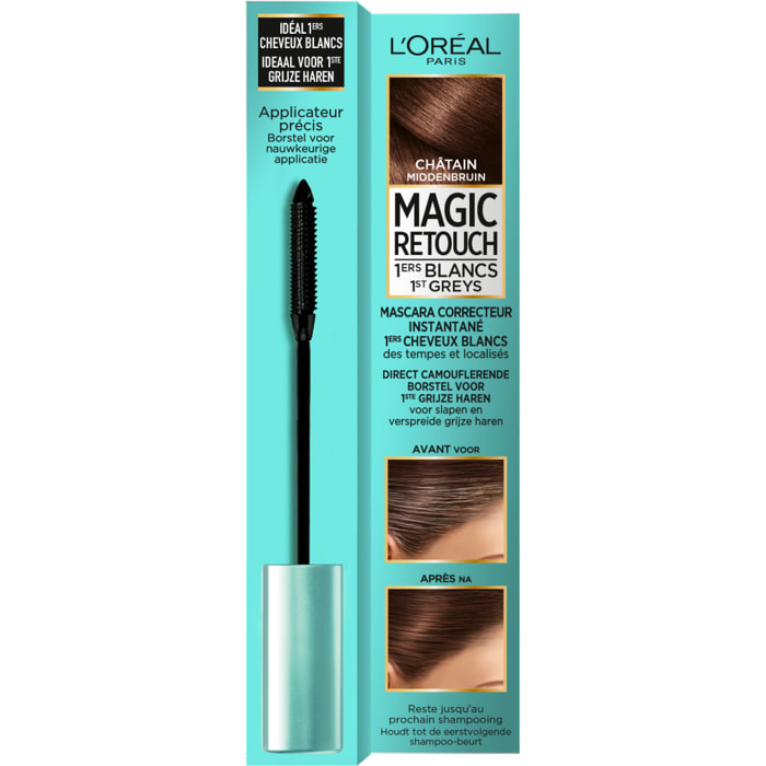 L'Oréal Paris Magic Retouch Mascara 1ers cheveux blancs Châtain 8ml