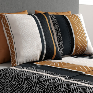 Parure De Drap 3pcs avec Drap Housse 90x190cm 100% Coton 57fils-trophÉ