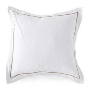 Taie d'oreiller ito blanc/or