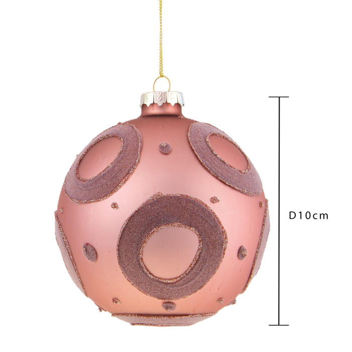 Sfera con cerchi - Pezzi 6 - ROSA - Bianchi Dino SpA