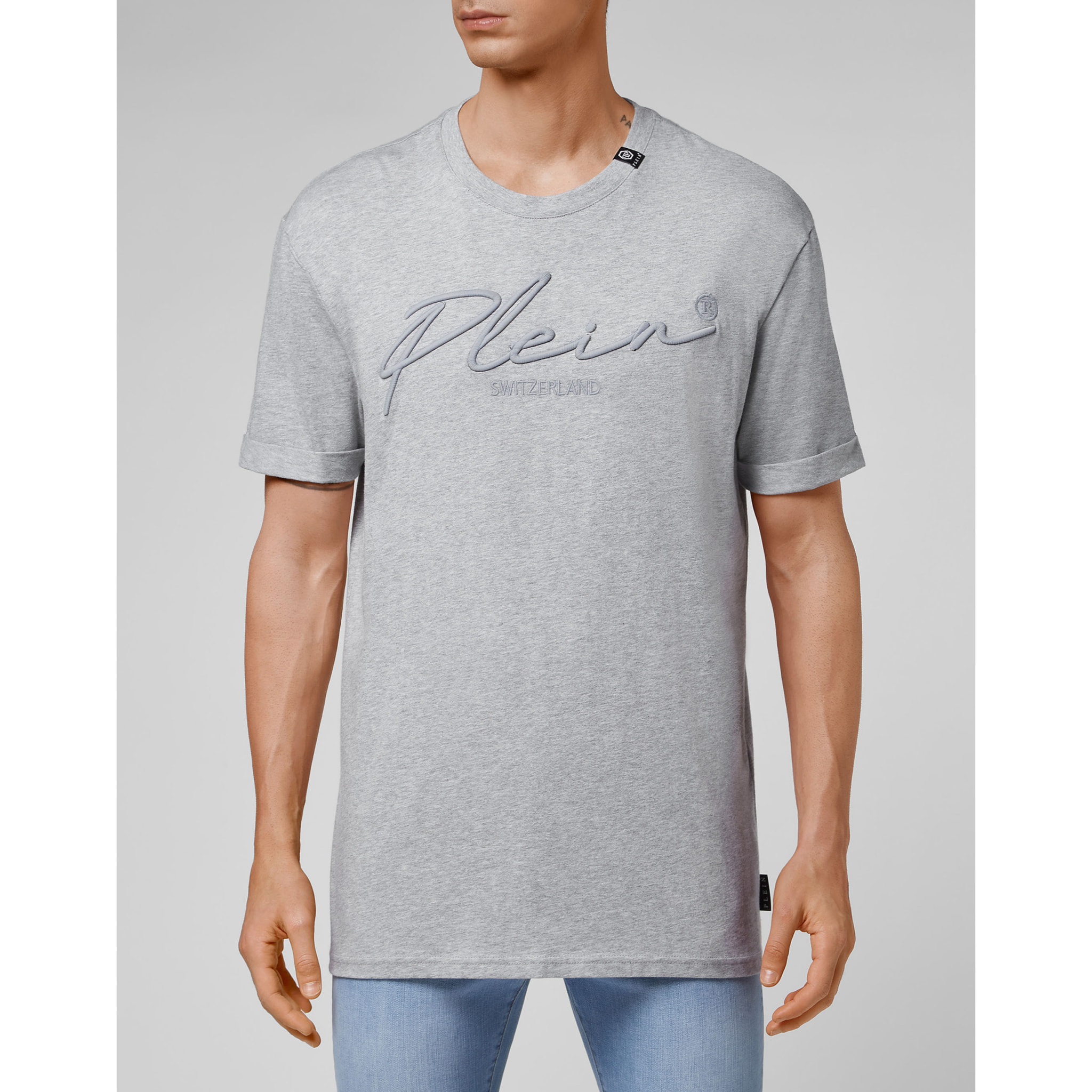 PHILIPP PLEIN T-Shirt Round Neck SIGNATURE