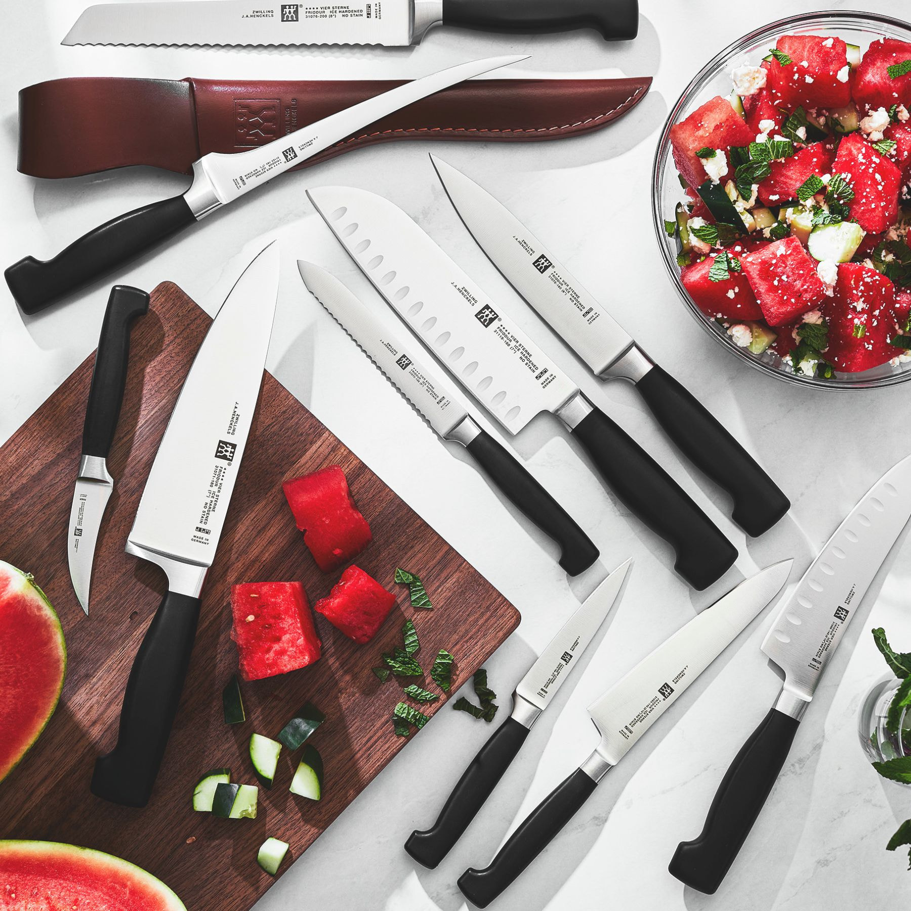 Couteau à trancher 16 cm, Tranchant lisse