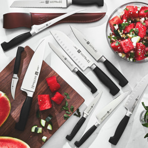 Couteau à trancher 16 cm, Tranchant lisse