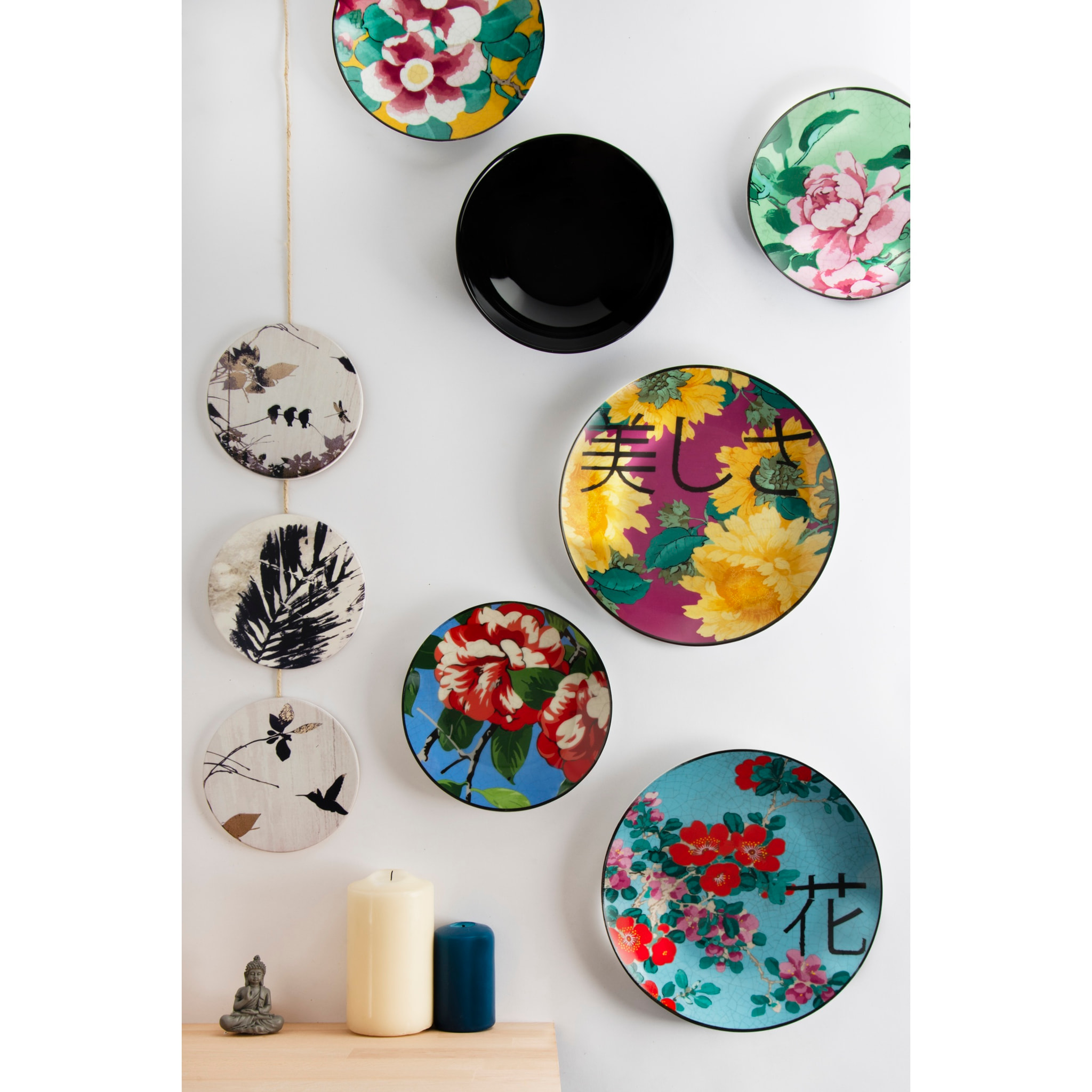 Service de table 18 pièces Excelsa – Furisode, Porcelaine Multicolore