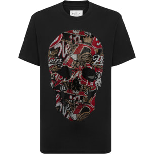 PHILIPP PLEIN Camiseta de cuello redondo y manga corta SKULL