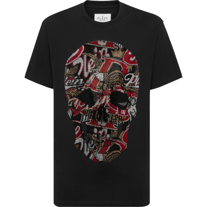 PHILIPP PLEIN Camiseta de cuello redondo y manga corta SKULL