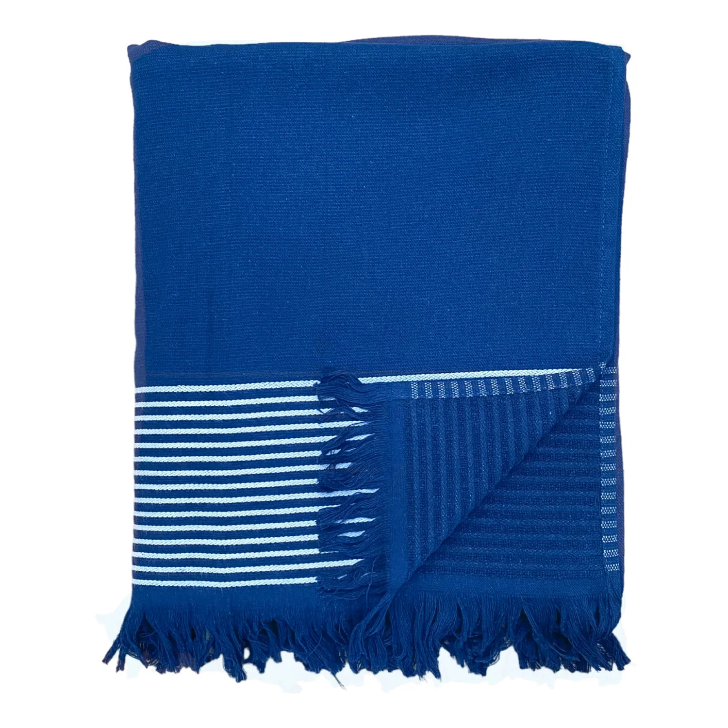 Fouta doublée éponge Paski Navy 90x170 300g/m²