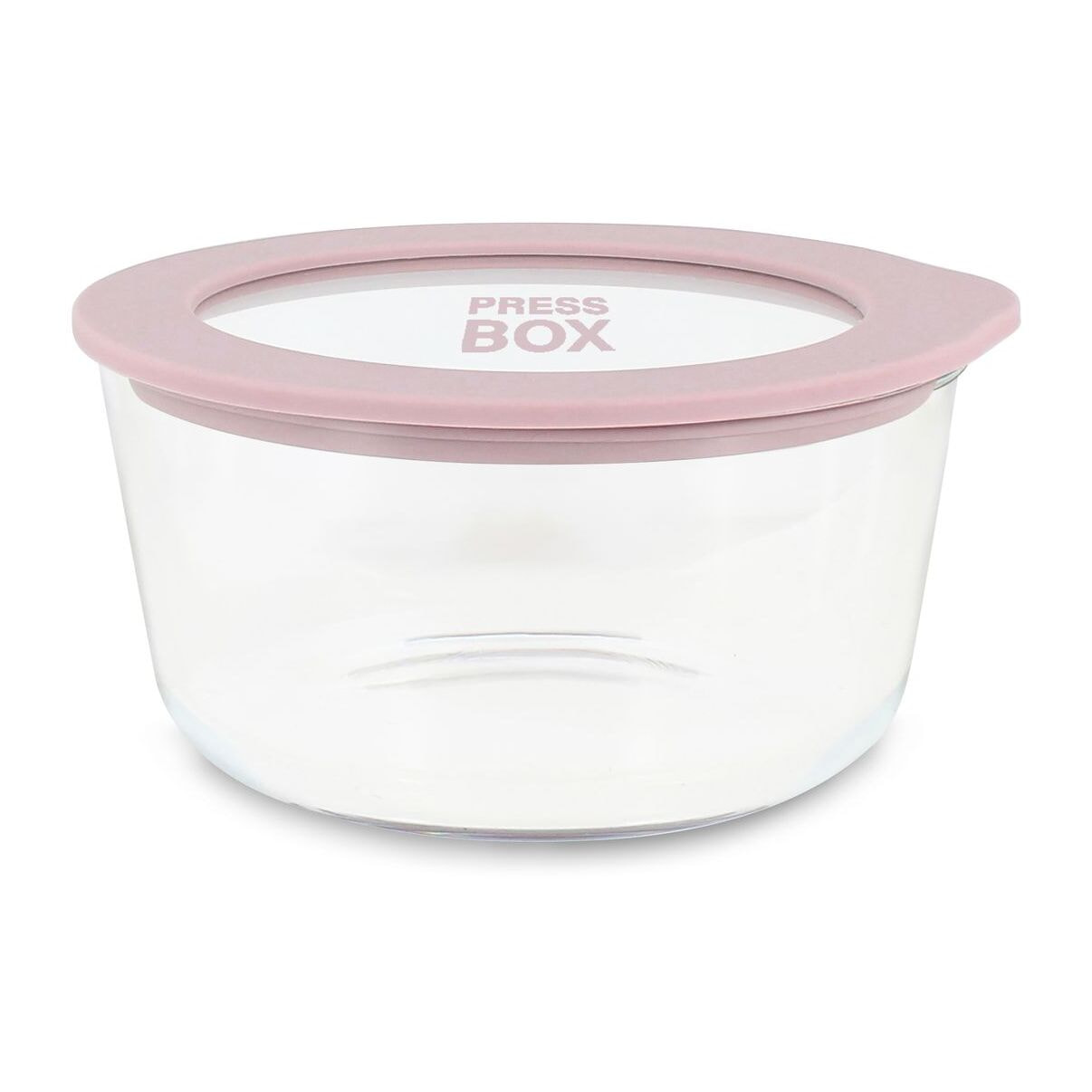 Boîte hermétique ronde rose 470ml PRESSBOX
