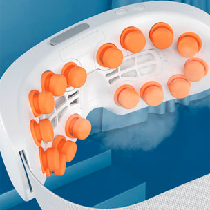 Massaggiatore per occhi 3D con calore e nebulizzazione. Musica locale e Bluetooth, tre modalità di utilizzo e batteria ricaricabile.