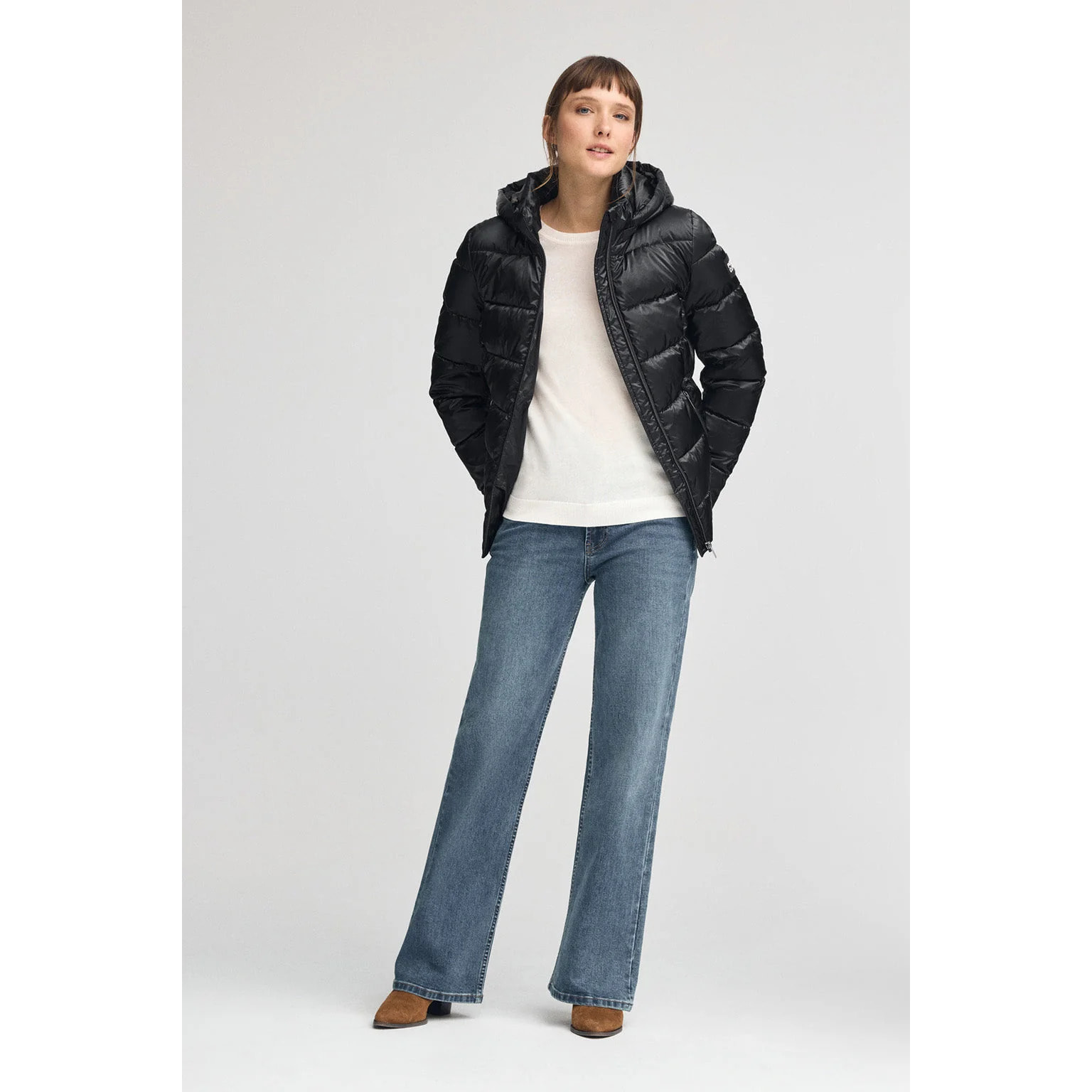 Chaqueta Silvon negra con logo Polo Club