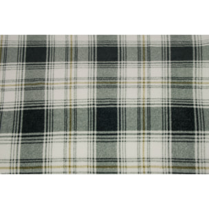 Plaid Coperta Pile Per Divano Scozzese Grigio