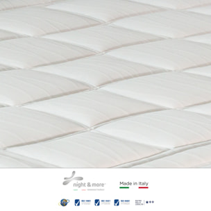 "ELEGANCE FOAM" H25 cm 140x200 2 guanciali Memory OMAGGIO 5 strati in FOAM arrotolato