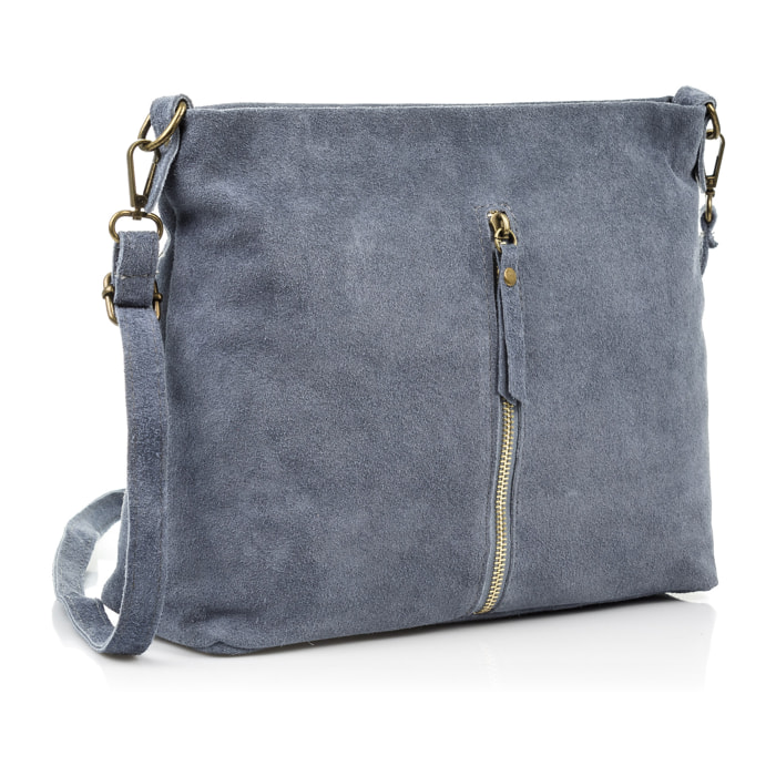 Mareta Borsa a tracolla Donna.
Pelle autentica Camoscio