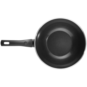 Wok BALLARINI Ledro 28 cm, Aluminium, Revêtement Céramique, Sable