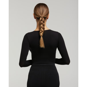 Top manica lunga Space