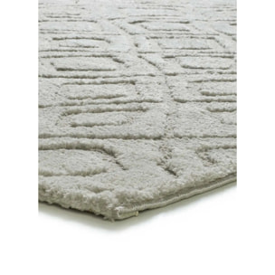JUNO Alfombra geométrica con relieve gris, varias medidas disponibles.