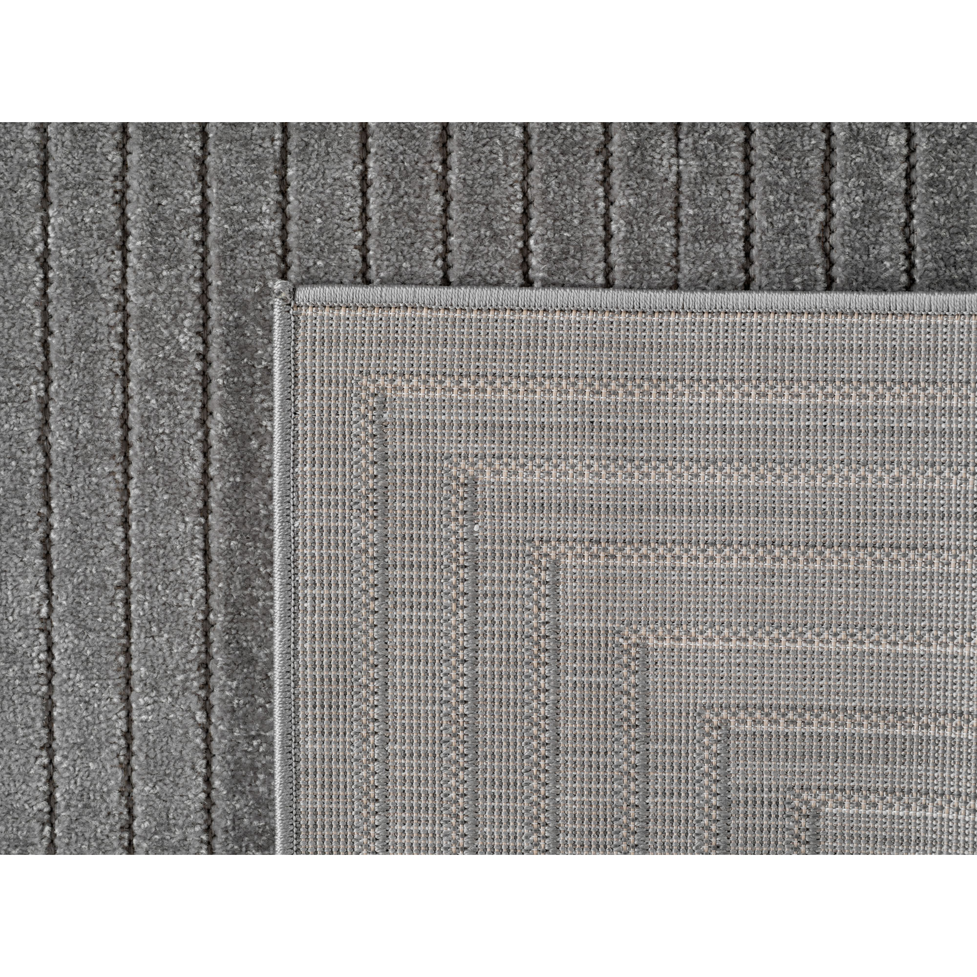 ALVORA - Tapis intérieur/extérieur gris à motif graphique