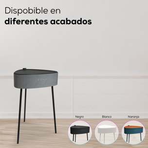 Mesa auxiliar altavoz portátil con sonido de 20W, Bluetooth, Base de carga inalámbrica, batería de 2500mAh. Mesilla o mesita para dormitorio o sala de estar - TD Systems SM20B11P