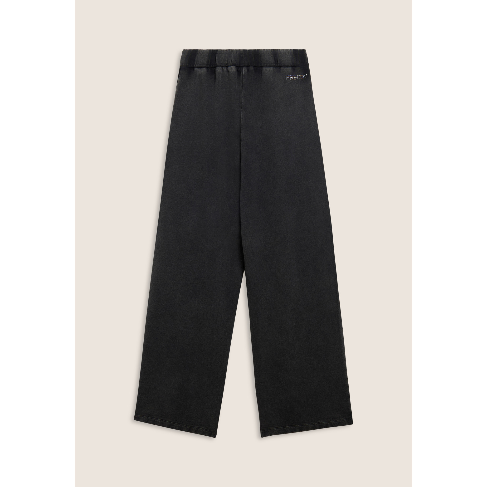 Pantaloni wide leg da donna con ricamo Mickey