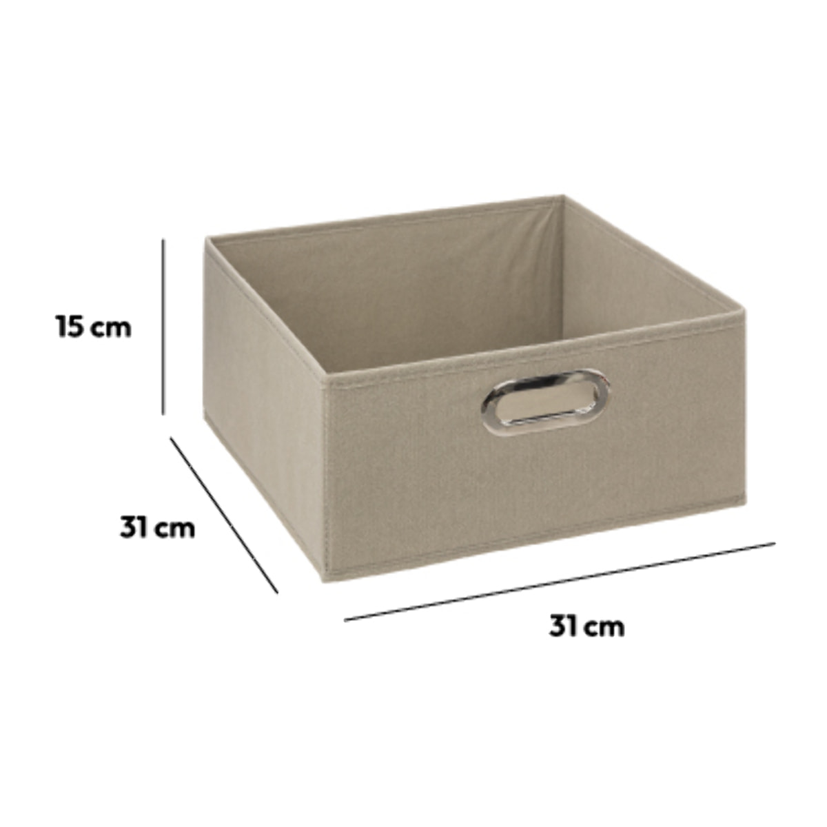 Panier velours 31x15 cm Lin Mix N' Modul