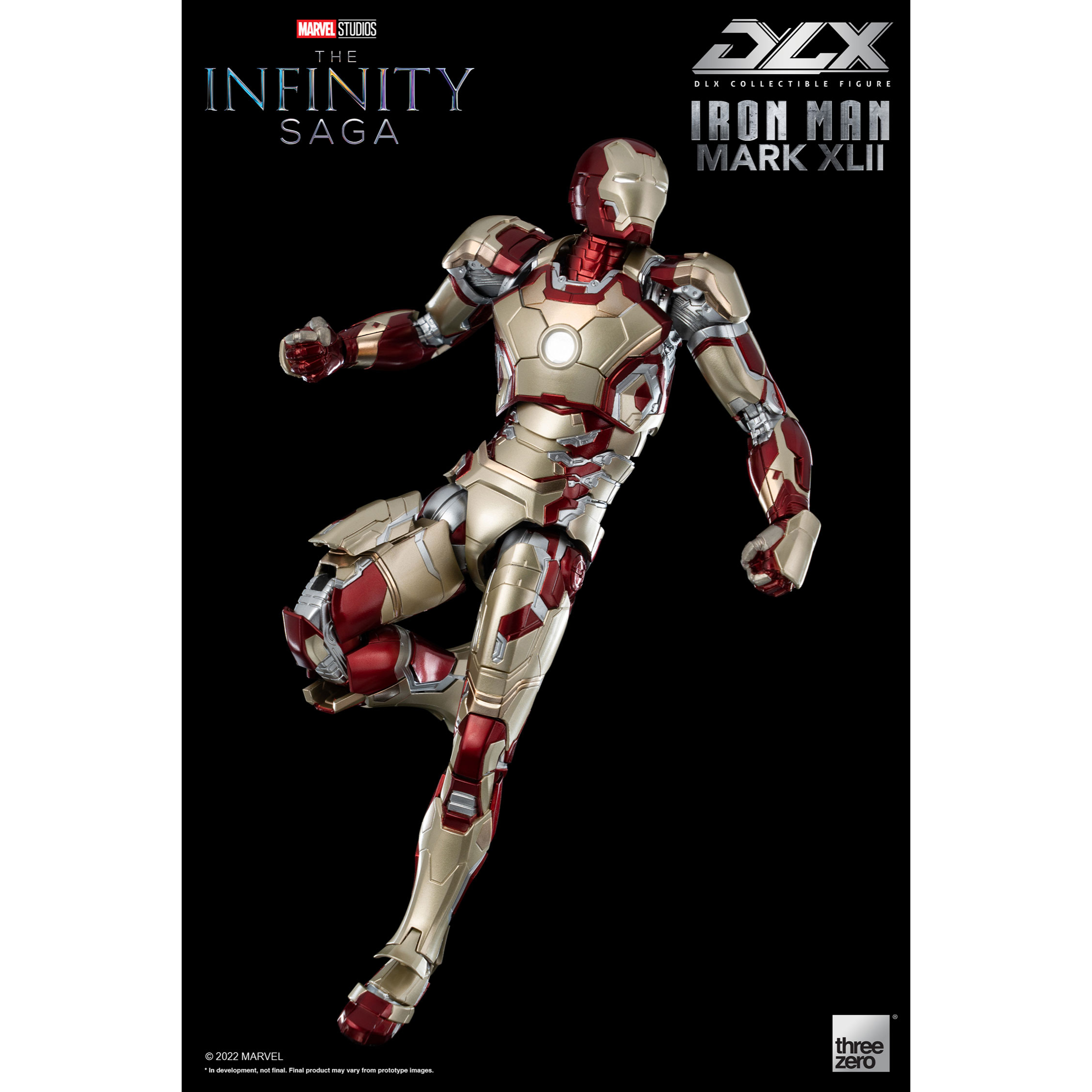 Infinity Saga Iron Man Mk 42 Dlx Af Action Figura Threezero