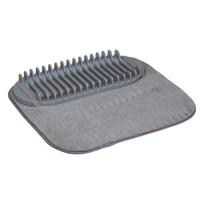 Egouttoir à vaisselle tapis 16 couverts gris