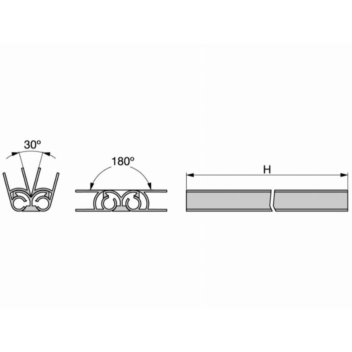 Raccord d'angle EMUCA variable plinthe 150mm - 8094562