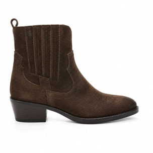 Texano basso in camoscio - tacco 5 cm