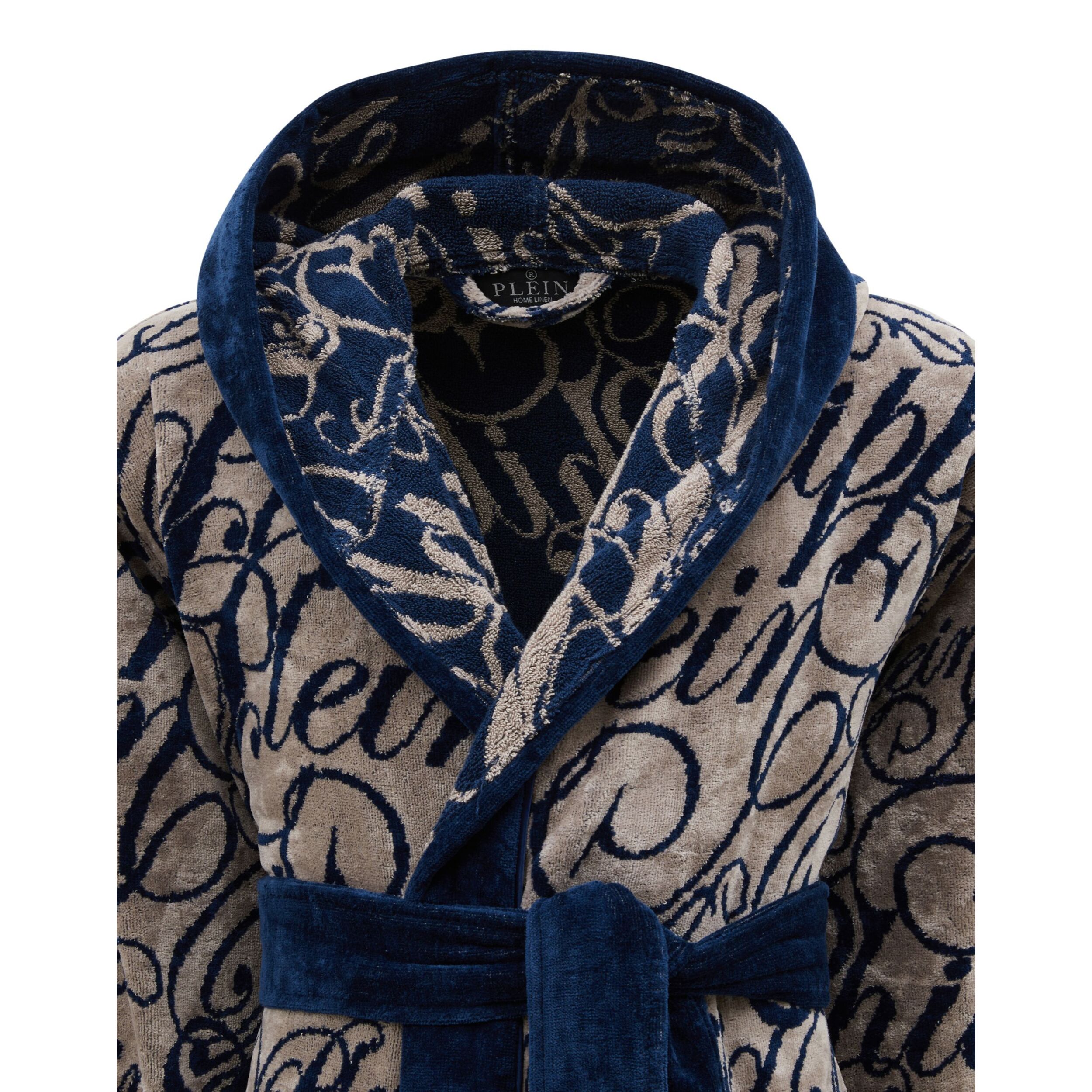 PHILIPP PLEIN Hooded Bathrobe Signature