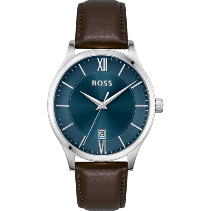 Reloj Boss 1513955 Hombre Analogico Cuarzo con Correa de Cuero