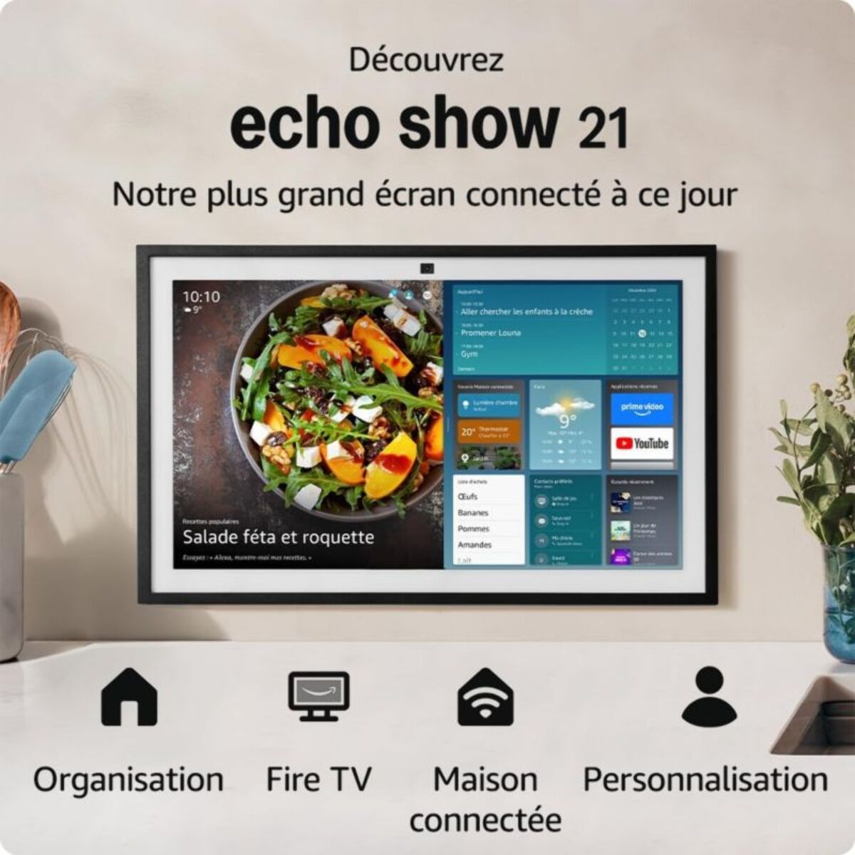 Assistant vocal AMAZON Echo Show 21 (modèle 2024)