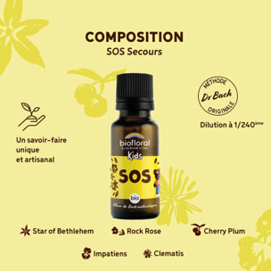 Biofloral - Enfants SOS Secours Jour - Bio - 19,5 gr