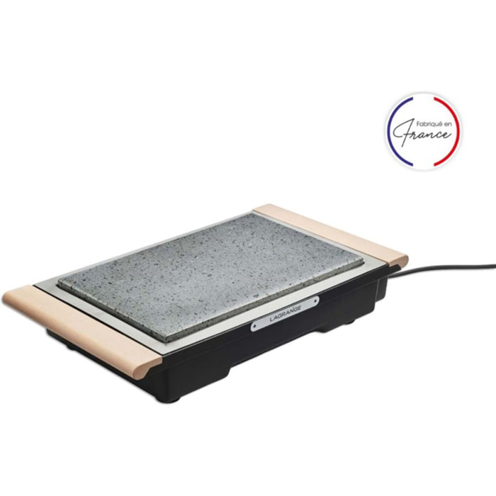 Grille-viande LAGRANGE Grill' Pierre Classic bois clair à poser, 37x23 cm