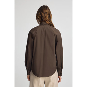Blusa color chocolate Catalina