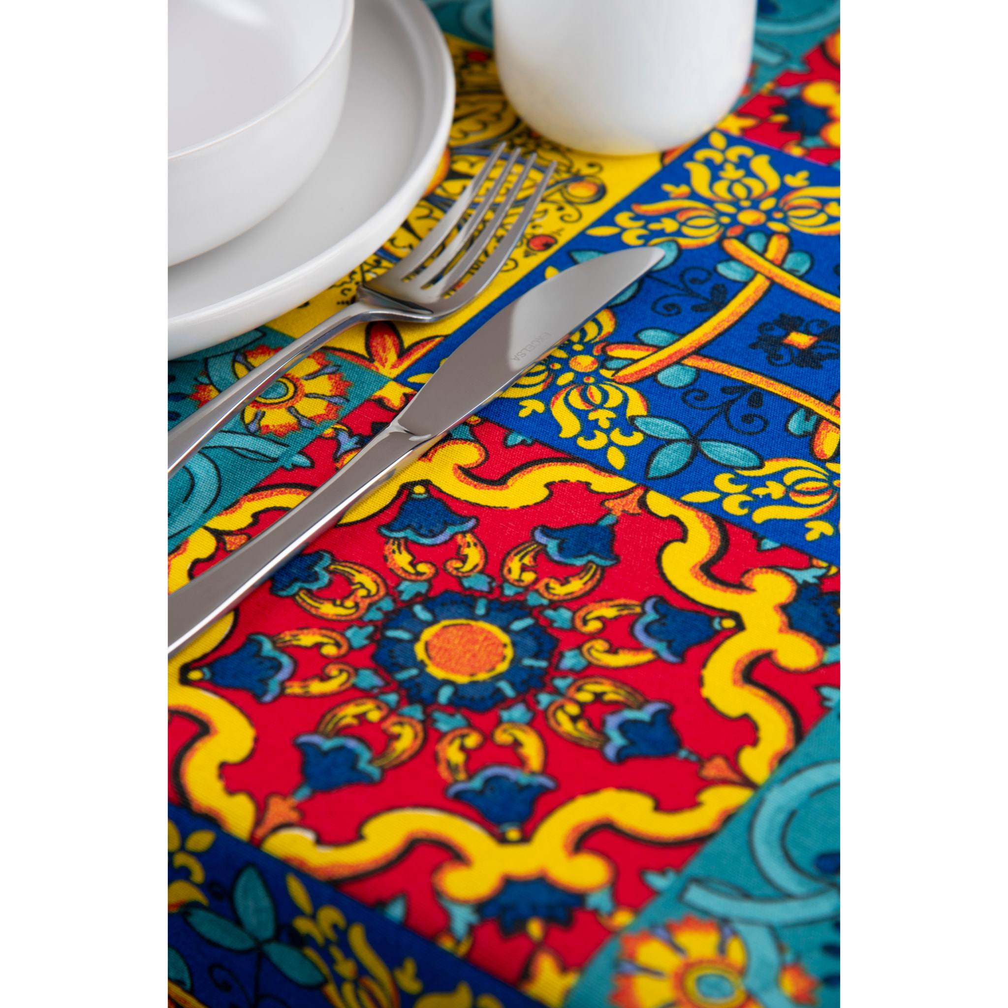 Nappe 140×180 Excelsa – Trinacria, Coton Multicolore