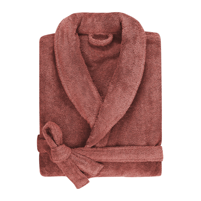 Peignoir col châle 100% Coton BIO, DOUCEUR