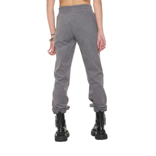 Pantalones de terciopelo de invierno para mujer Leone 1947 Glam con parche