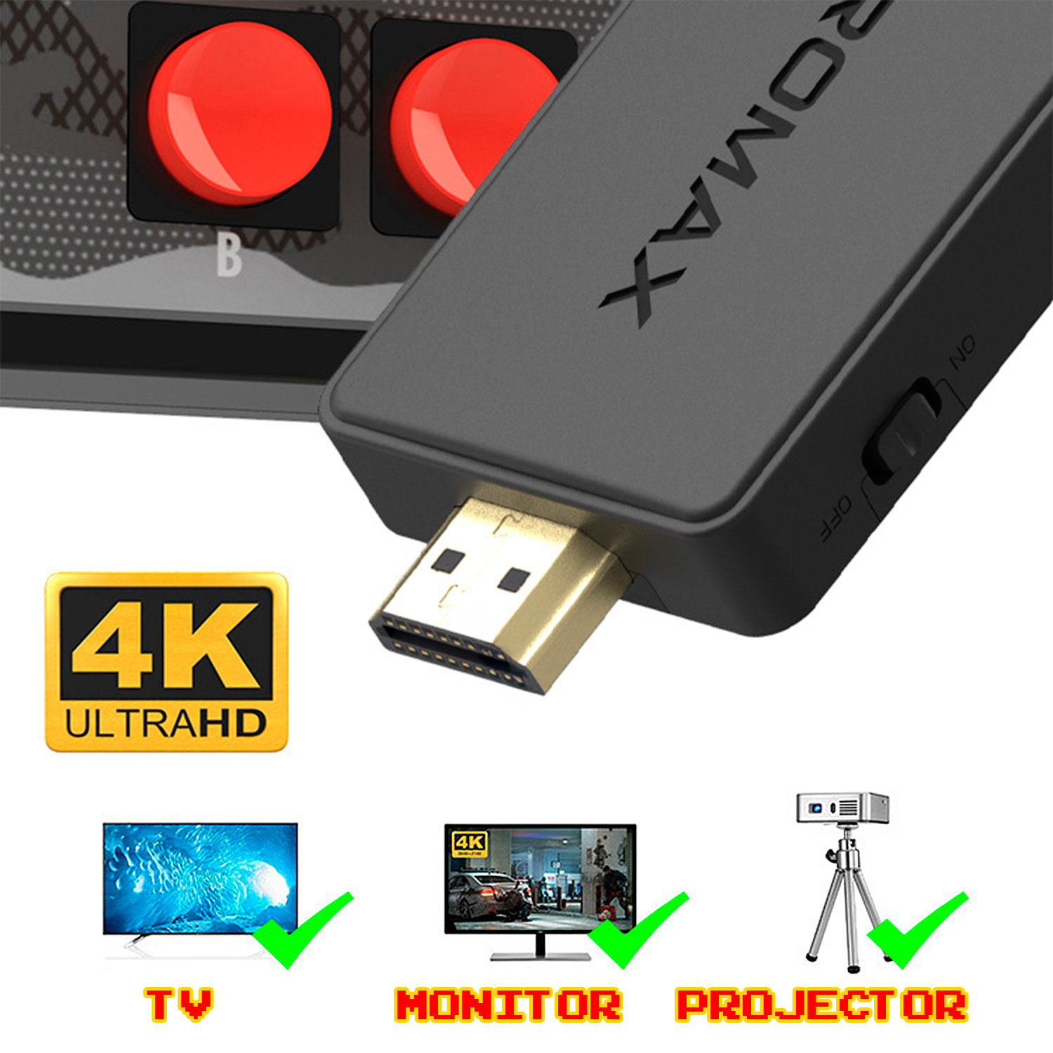 Consola videojuegos Y2 PLUS conexión a tu pantalla TV. Soporta 4K. Incluye 1800 juegos.