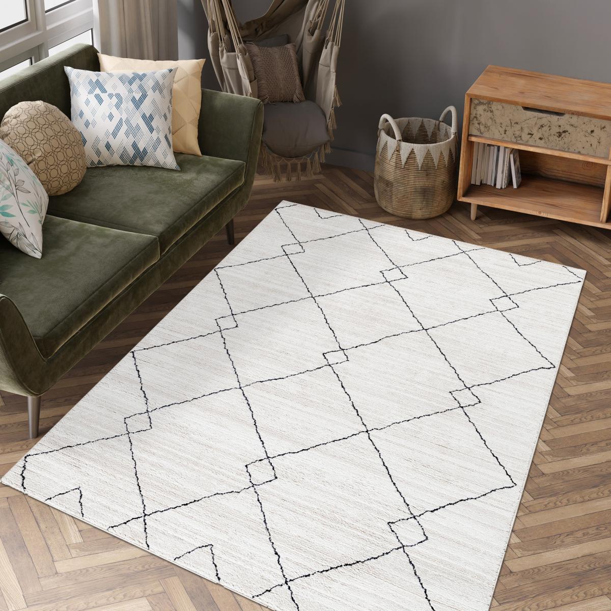 Tapis berbère tissé motifs ethno-chic RALA
