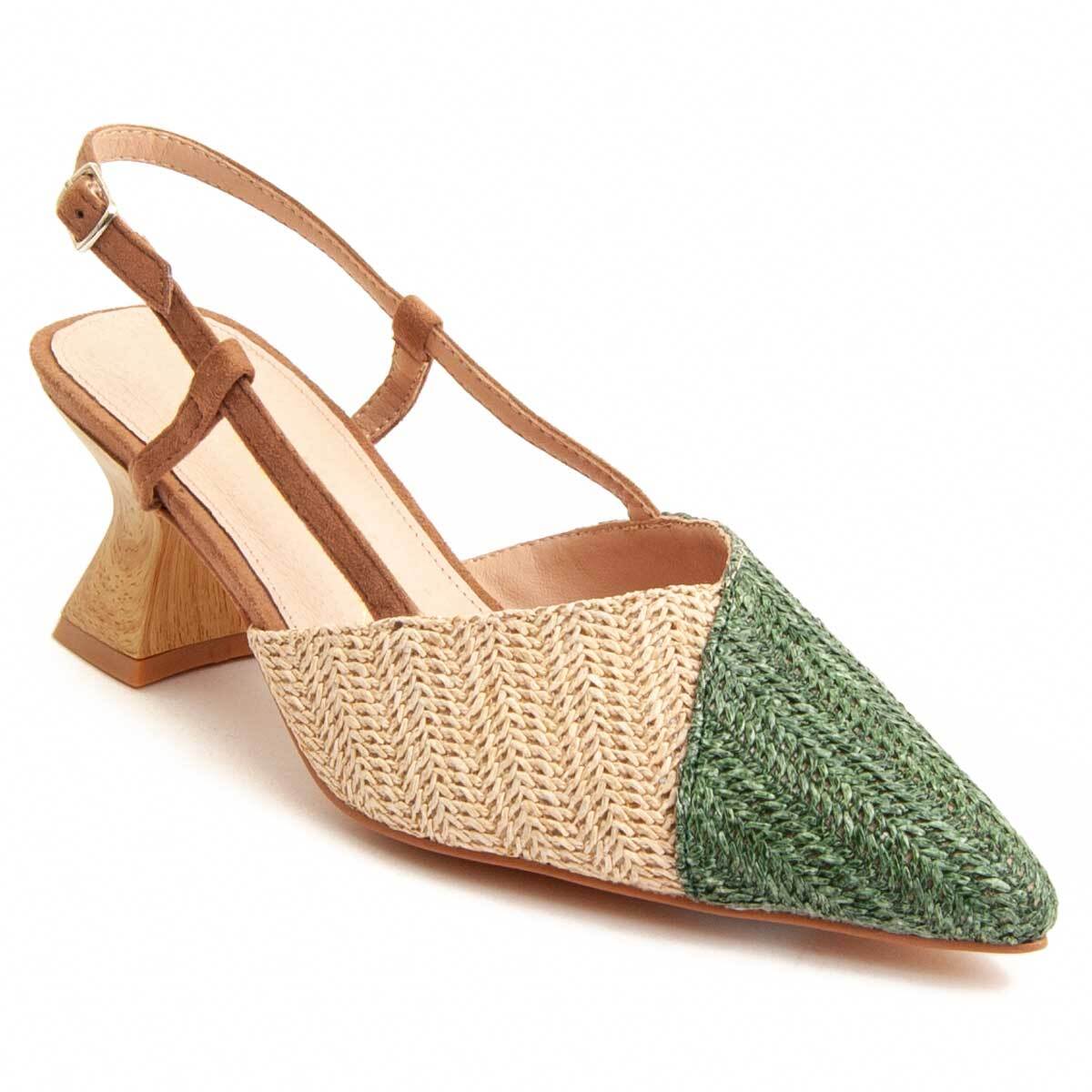 Zapato de tacón - Verde - Altura: 7 cm