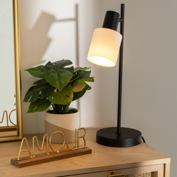 Lampe "Tais" H45cm noir