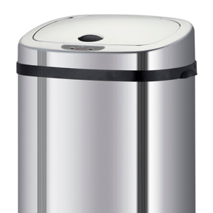 Couvercle de poubelle automatique LARGO Argent