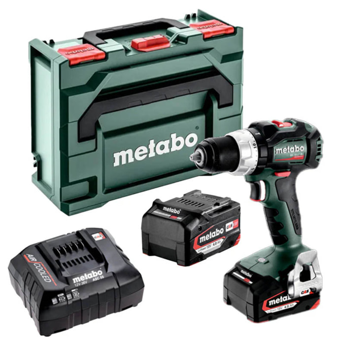 Perceuse visseuse METABO - BS 18V - LT BL 2 x 4,0 Ah Li-Power, ASC 55, coffret - 602325500