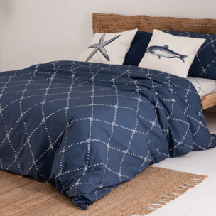 Housse de couette en 100% coton 157 fils Benicàssim Marine