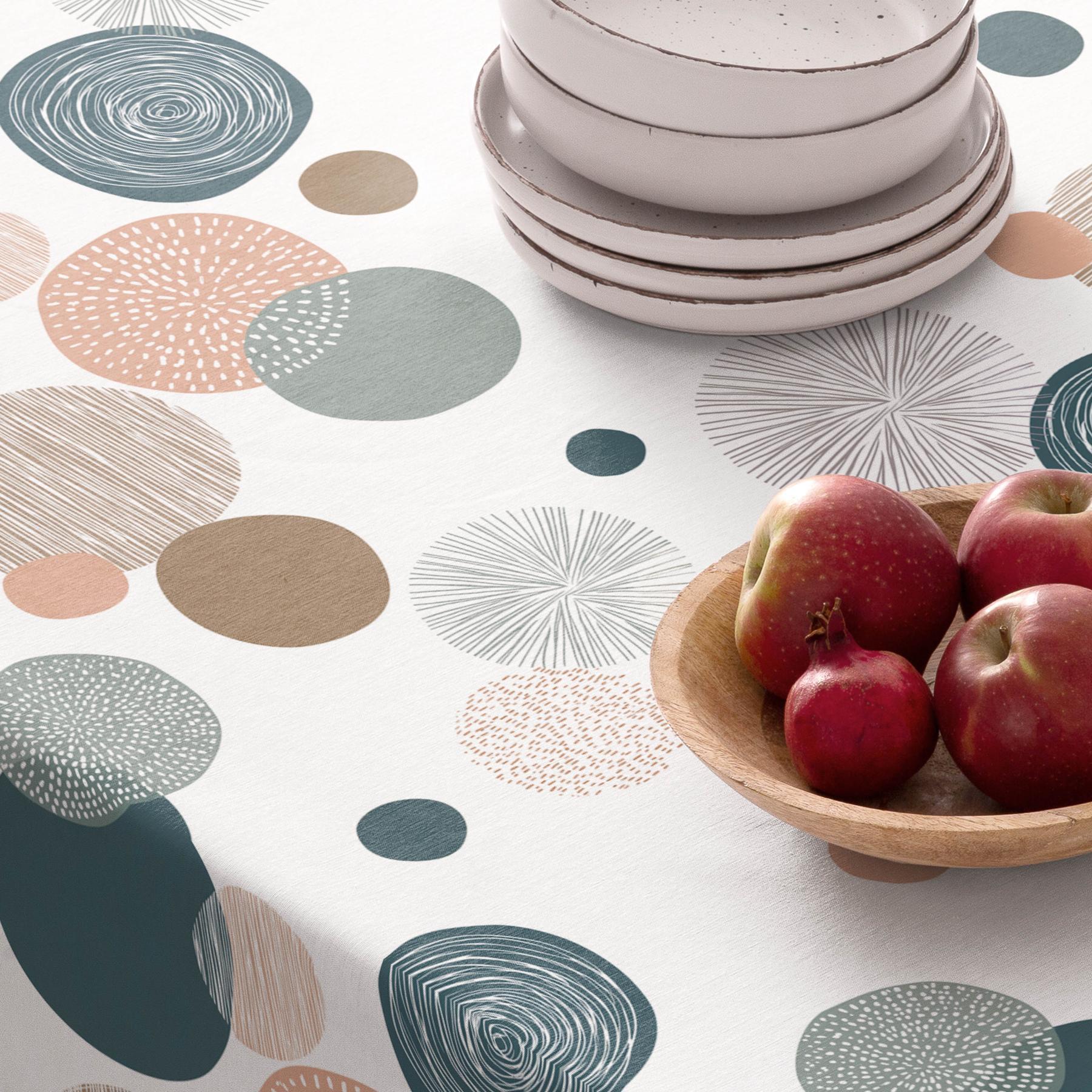 Nappe anti-taches OSLO MULTICOLORE - en 100 % coton